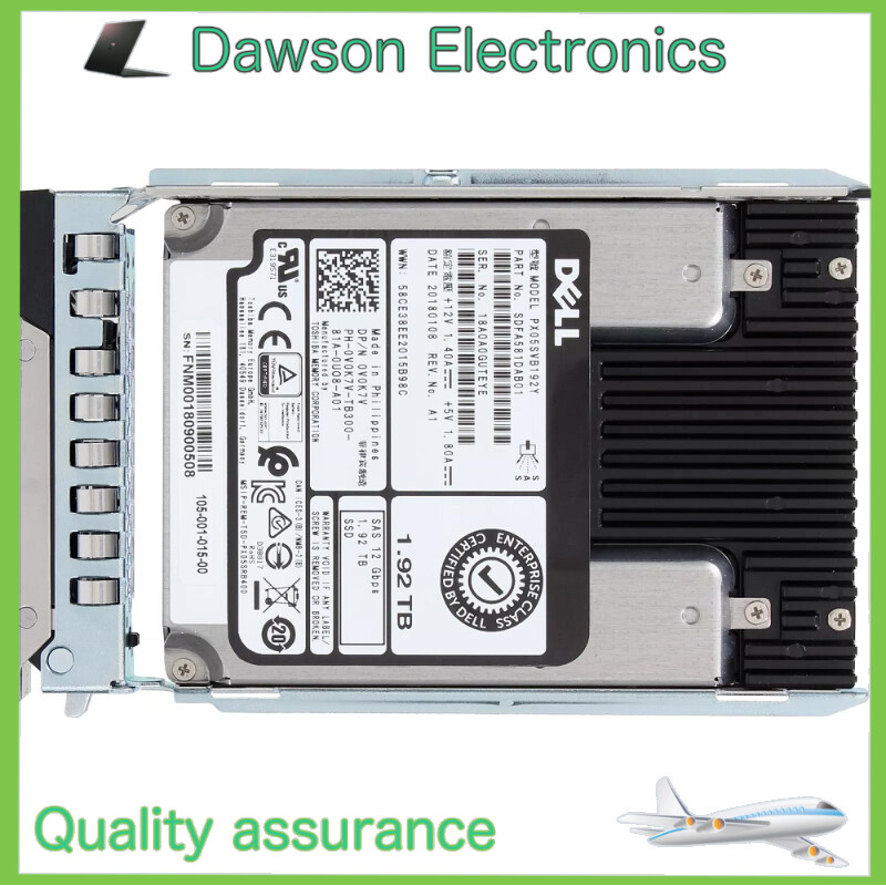 NEW Dell/Toshiba 1.92TB 2.5" SAS 12G PowerEdge R740 R840 R540 R640  Server SSD