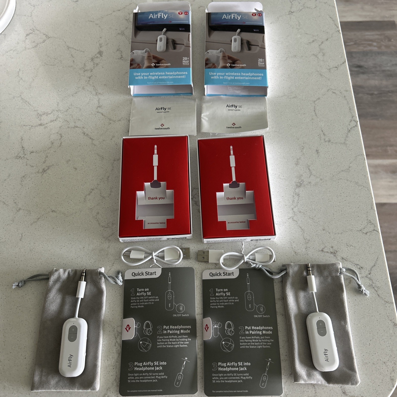  AirFly SE -Bluetooth Wireless Audio Transmitter Adapter qty:2 