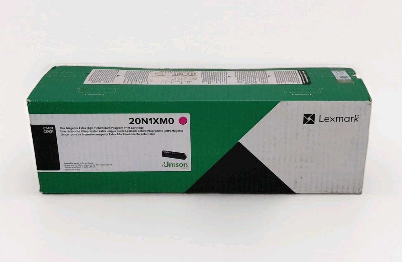 Genuine Lexmark 20N1XM0 High Yield Toner Cartridges - New Sealed