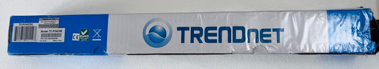 Open Box TRENDNET TC-P24C5E CAT5 Rack Mount Patch Panel 24 Port 