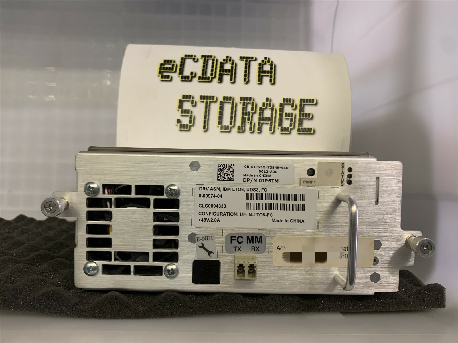 DELL 0JP6TM IBM 8-00974-04 LTO6 FH FC TAPE DRIVE
