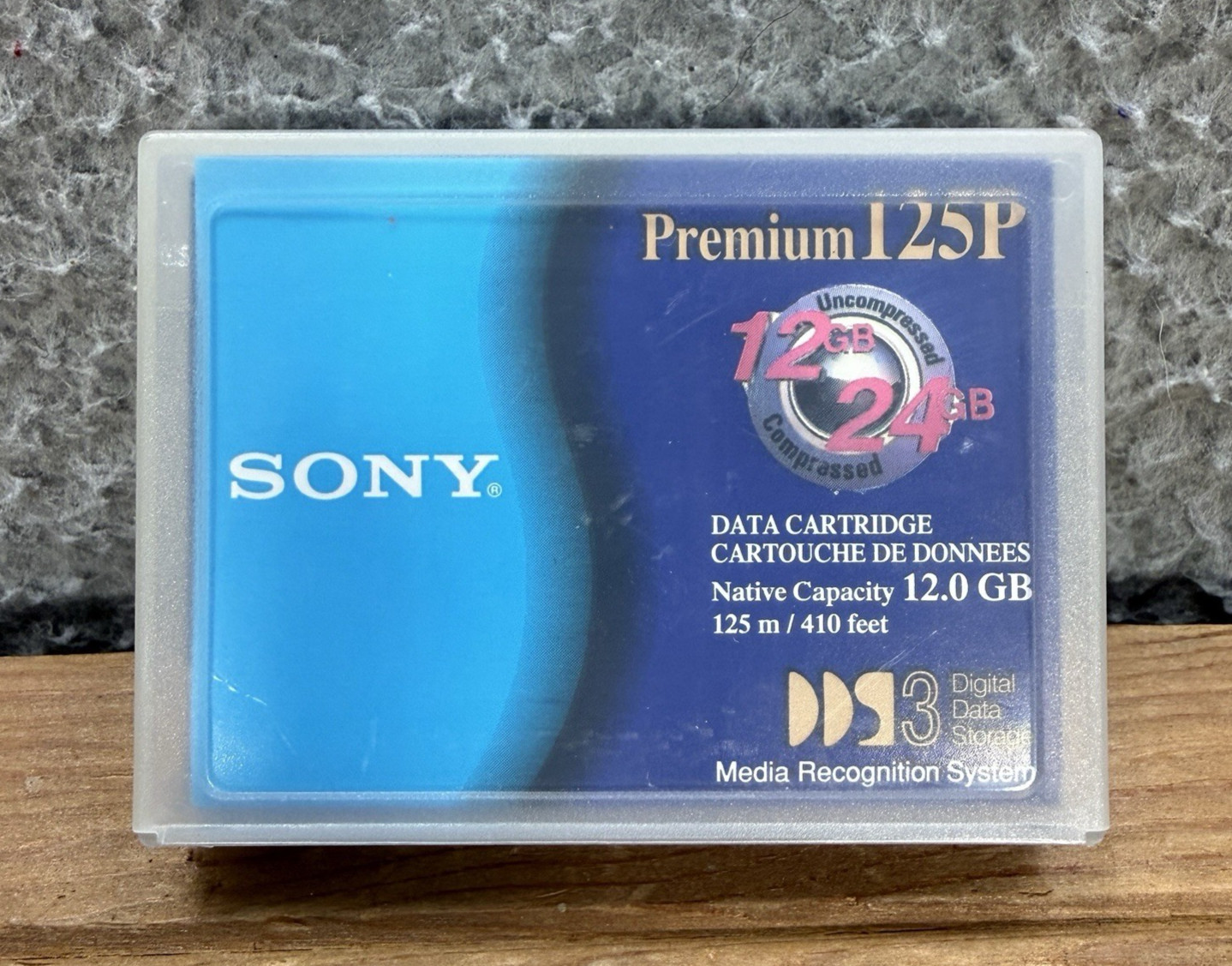 Sony Data Cartridge Premium 125P Native Capacity 12.0 GB 410 Feet DGD125P