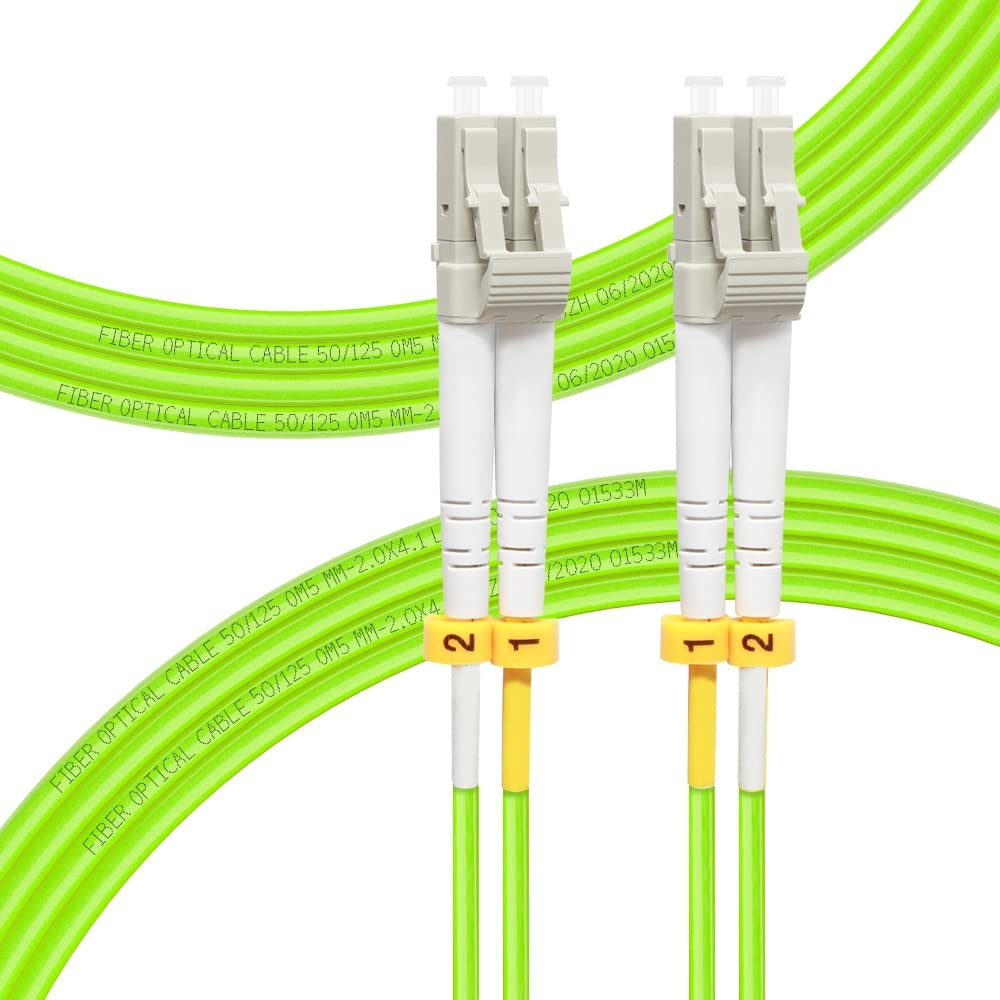 5m/16ft LC to LC OM5 Multimode Fiber Optic Patch Cable Network Cord