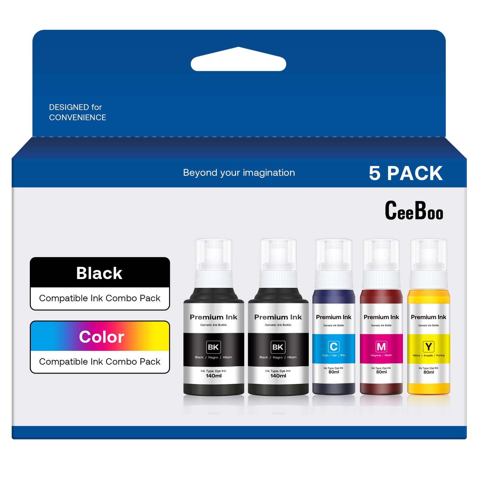 CEEBOO Compatible Ink Bottle Replacement for Epson 502 (Not Sublimation Ink), Us