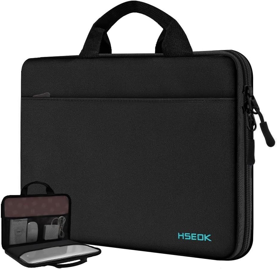 Laptop Case 13.3-14 Inch Briefcase, Water-Resistant & Shockproof Bag for MacBook