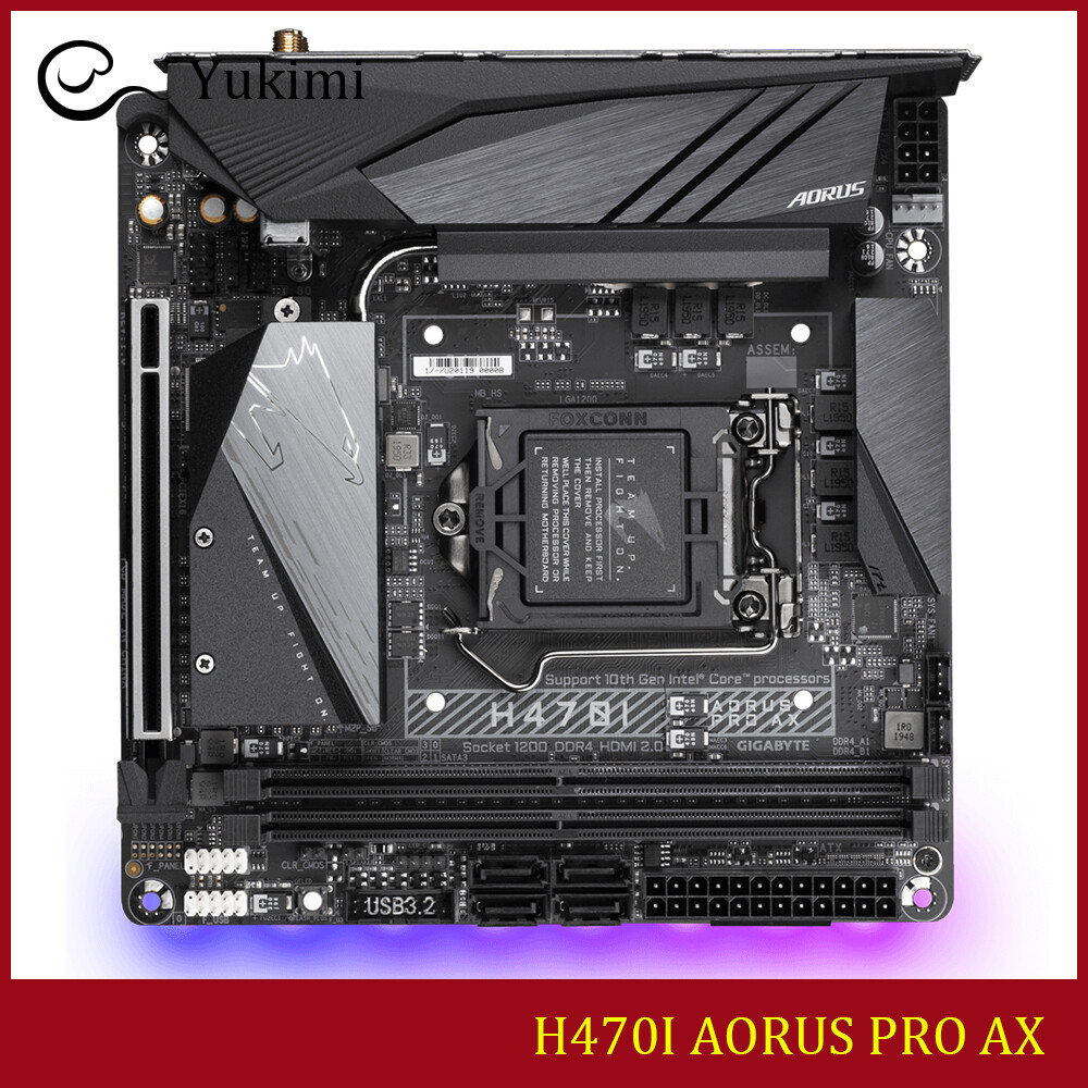 FOR GIGABYTE H470I AORUS PRO AX LGA1200 DDR4*2 64GB HDMI Mini-ITX Motherboard