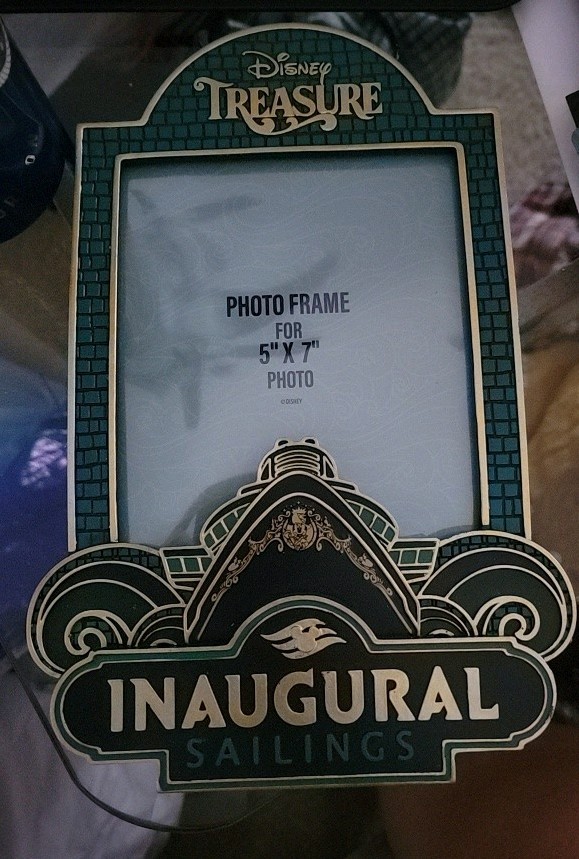 2026 Disney Treasure Inaugural Sailings Cruise Line 5x7 Frame Picture Holder