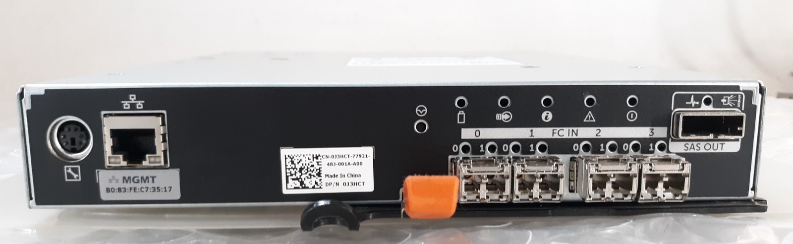 Dell 0J3HCT E02M004 1596Y A01 Storage Raid Controller