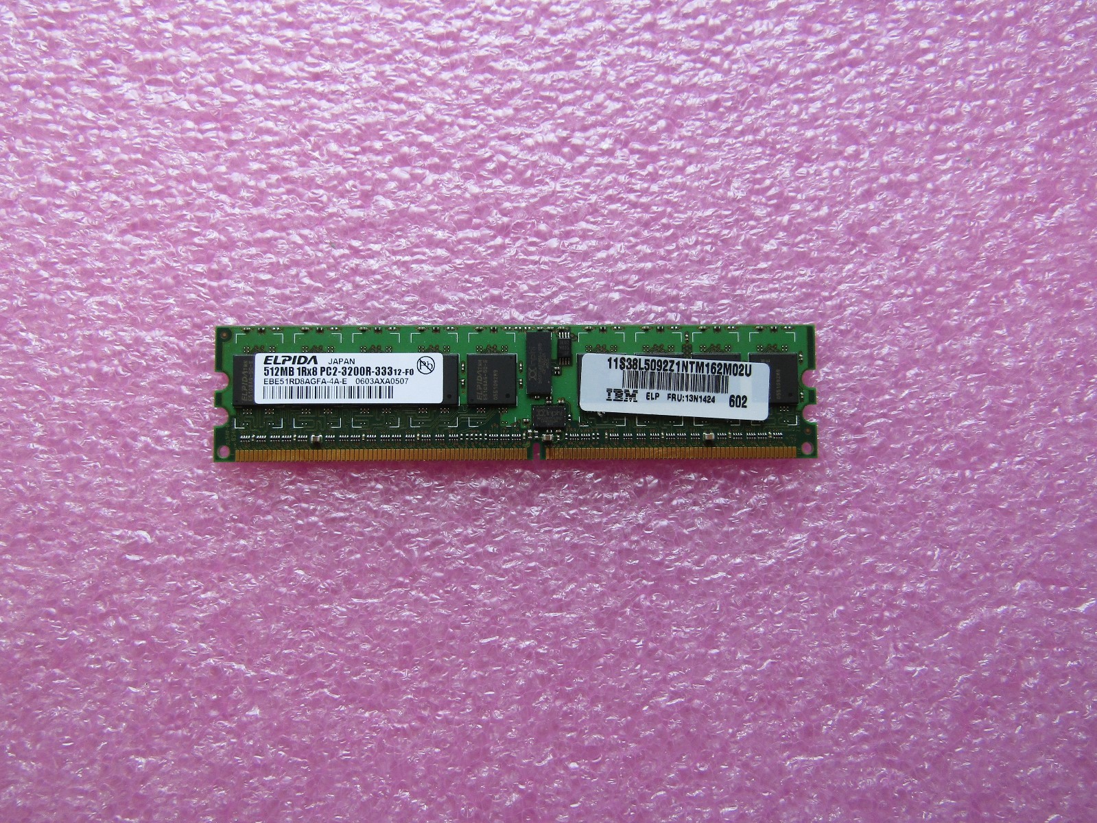13N1424 IBM 512MB PC3200 DDR2 ECC RAM