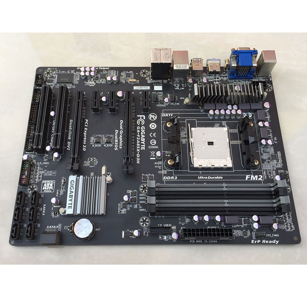 For Gigabyte Socket FM2 DDR3 VGA+DVI+ Motherboard GA-F2A85X-D3H