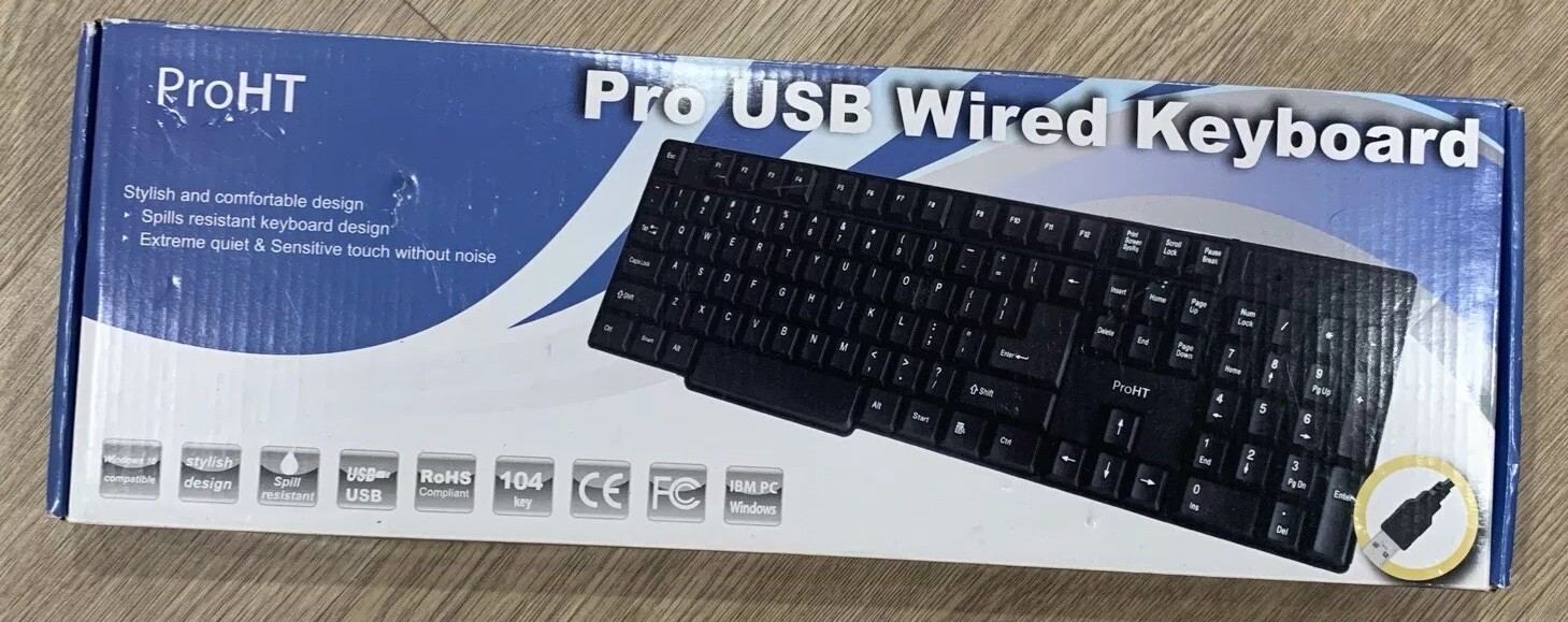 Inland ProHT USB Standard Wired Keyboard