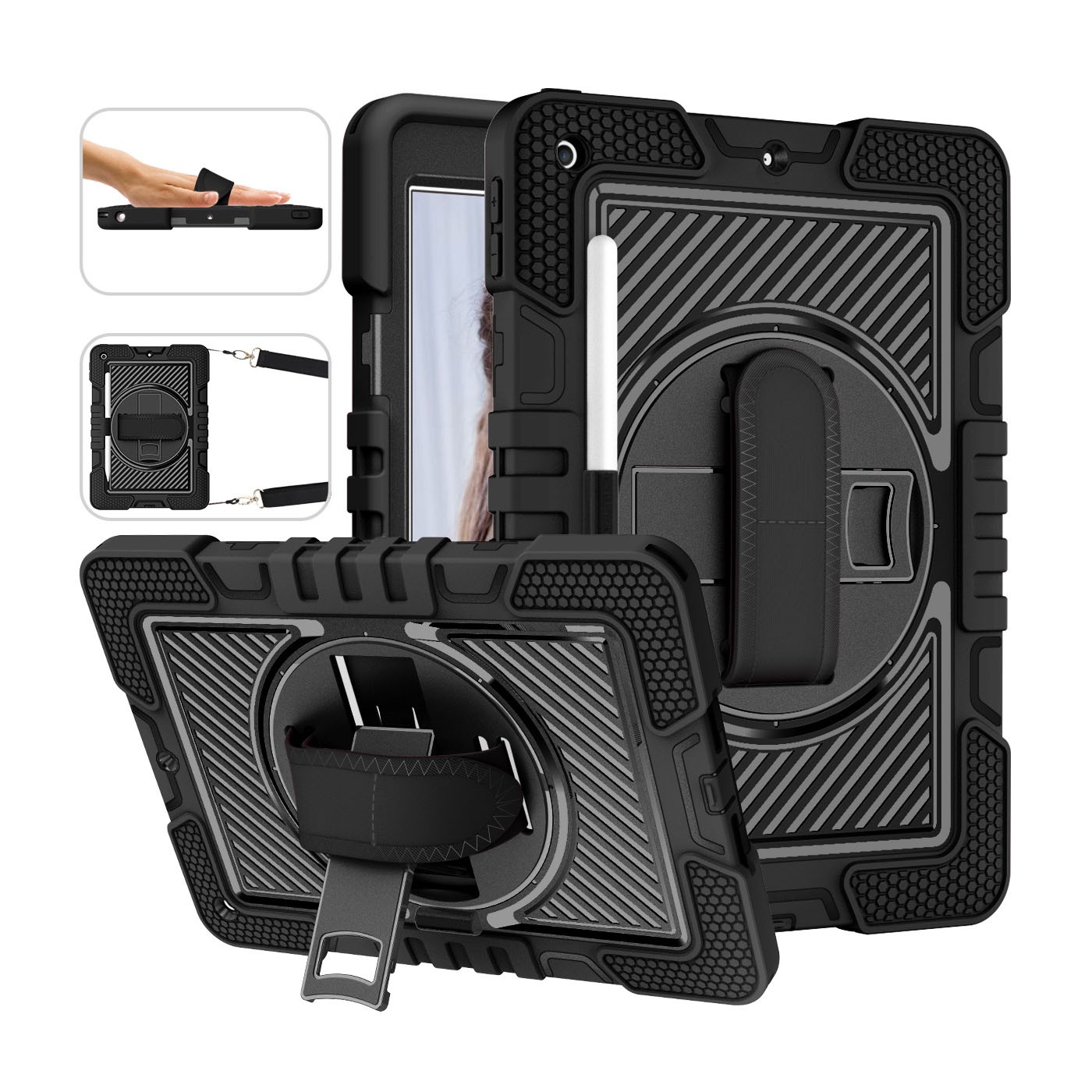 Full-Body Drop Rugged Stand Case Cover For iPad 10th 11th A16 Gen Pro 11" M4 /M5