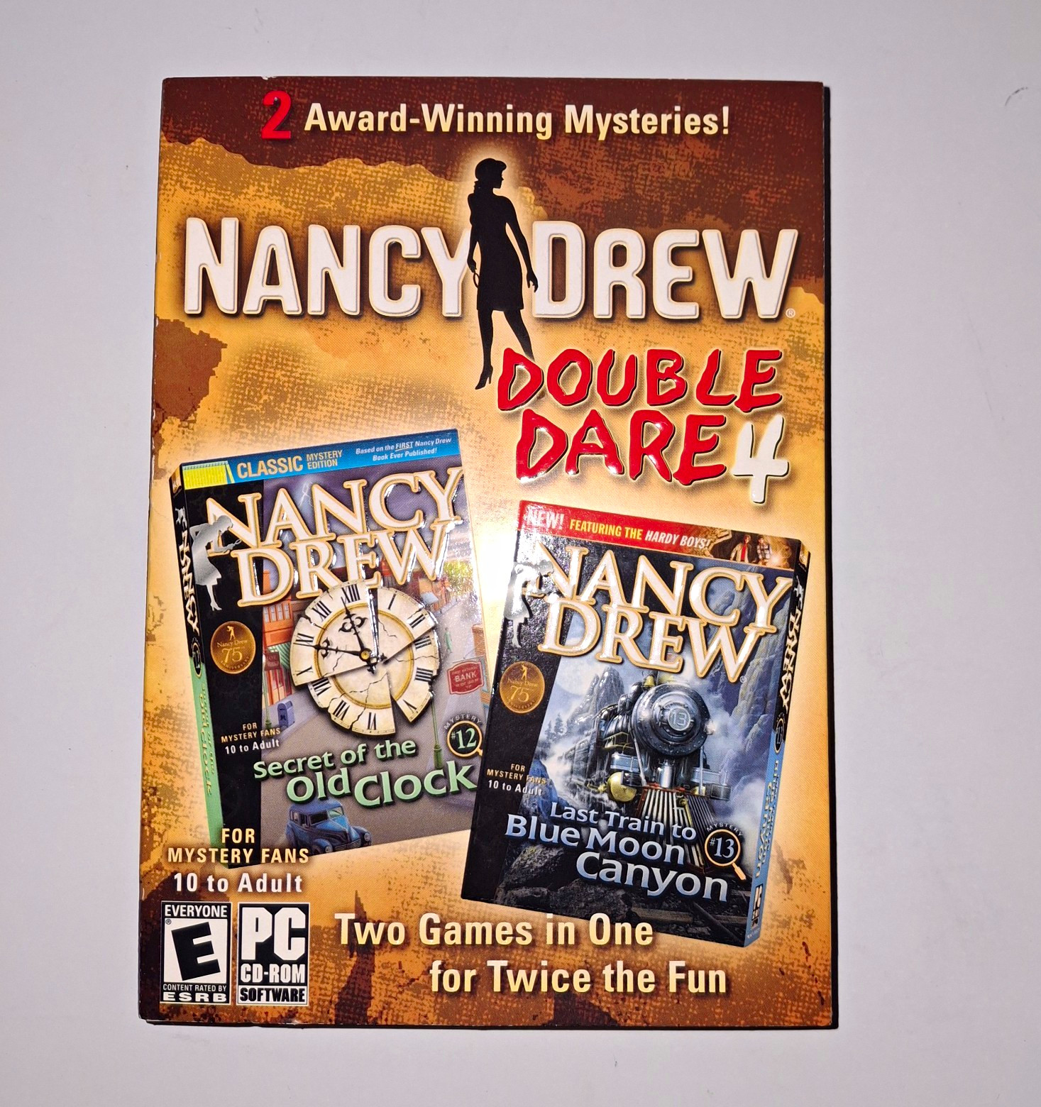Her Interactive Nancy Drew Double Dare 4 PC CD-ROM: Old Clock & Blue Moon Canyon