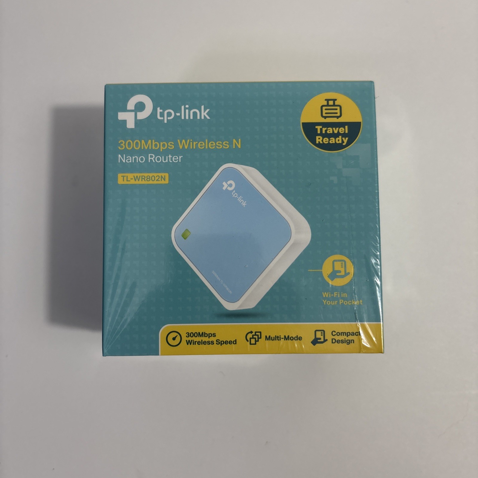 TP Link N300 Wireless Portable Nano Travel Router (TL WR802N) WiFi Bridge -NEW-