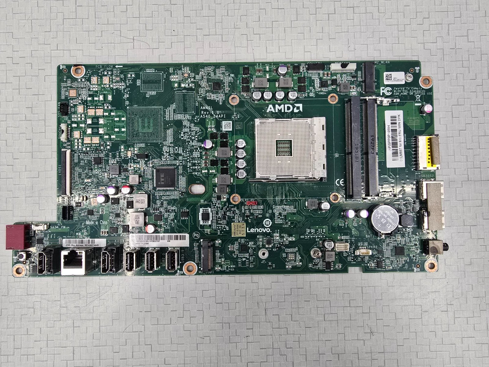 01LM887 Lenovo IdeaCentre A540-24API AIO Motherboard System Board