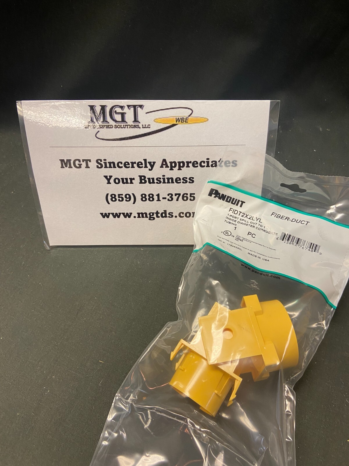 PANDUIT / FIDT2X2LYL / YELLOW / 2X2 / 1 PORT SPILLOUT SPLIT CORRUGATED TUBING