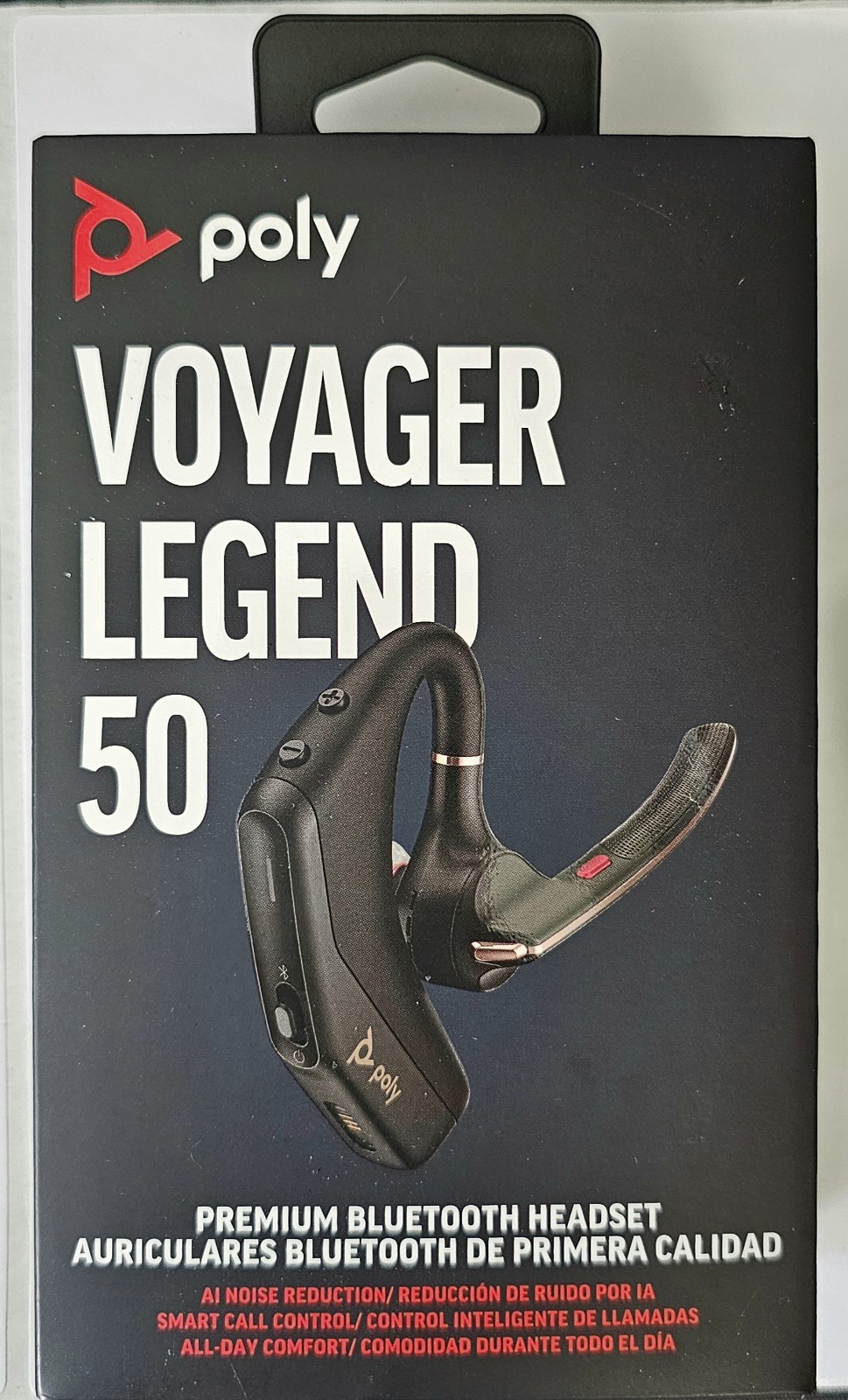 Plantronics Poly Voyager Legend 50 Premium Bluetooth Rechargeable Headset 