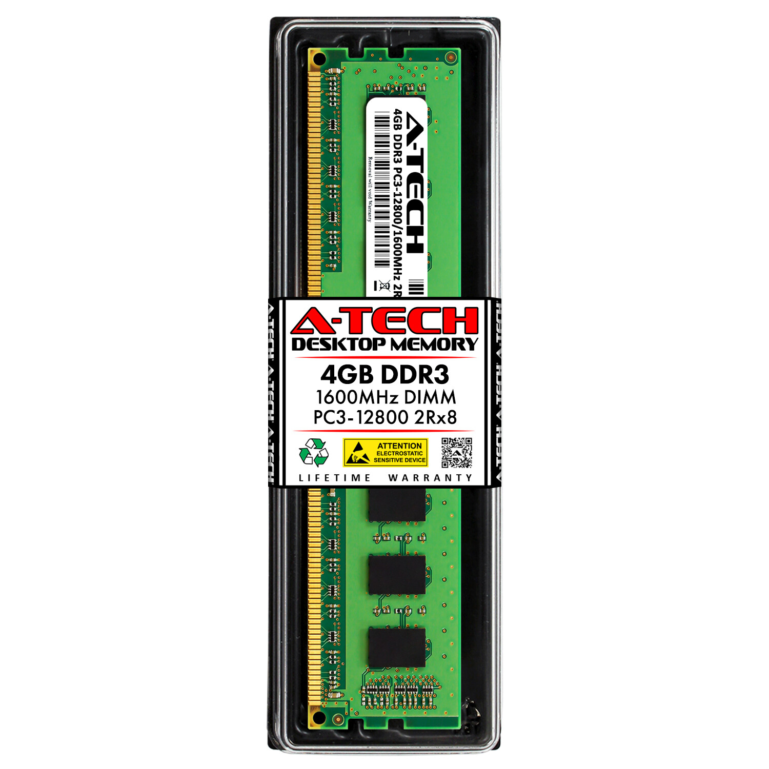 4GB DDR3 PC3-12800 DIMM (Replacement for Hynix HMT351U6EFR8C-PB) Memory RAM