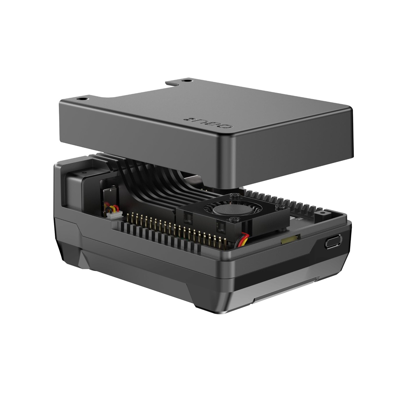 Argon NEO 5 M.2 NVME PCIE Case for Raspberry Pi 5 | Aluminum case with Built-...