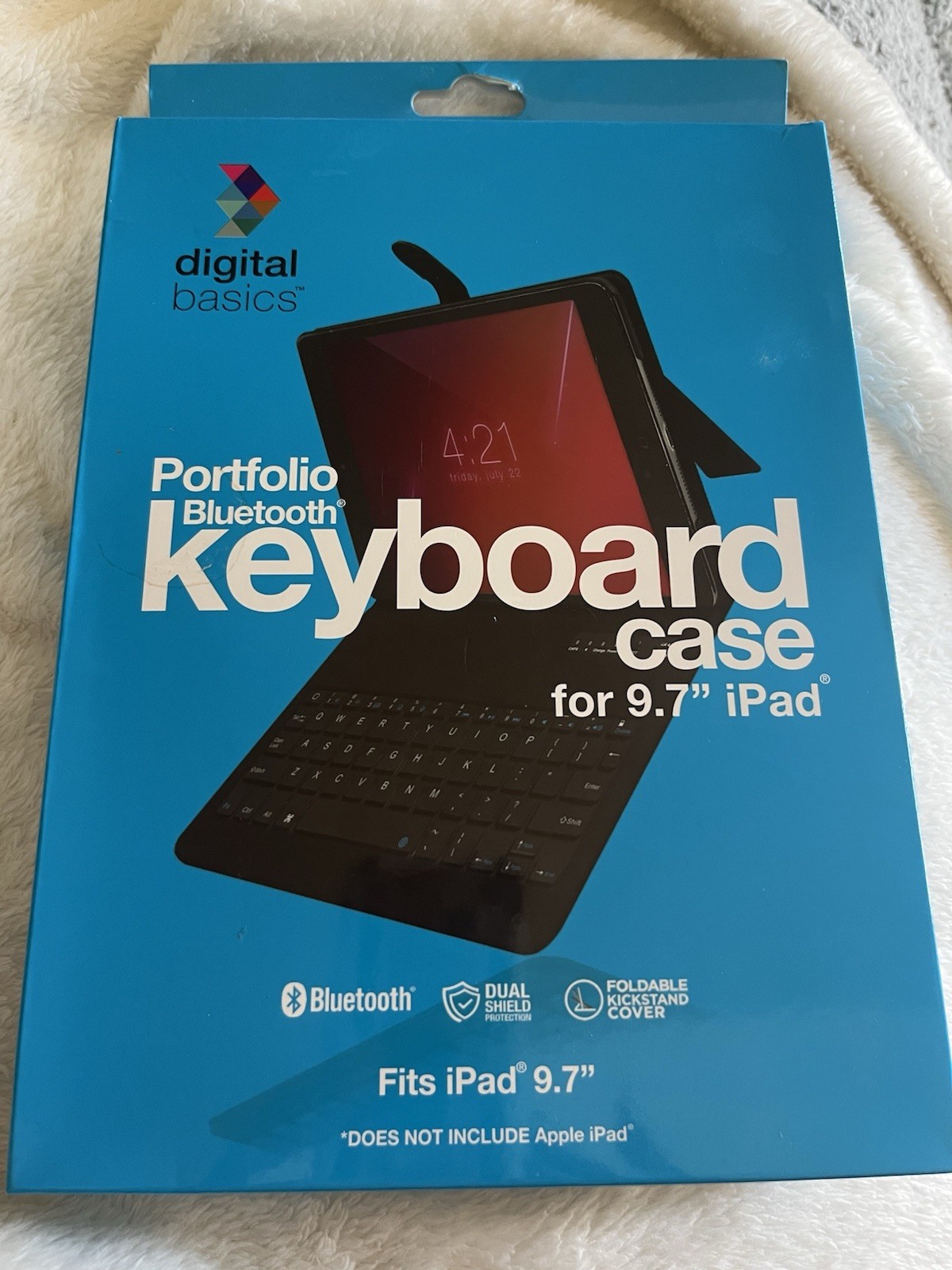 Digital Basics Bluetooth Keyboard with Portfolio Case For 9.7” IPad NEW