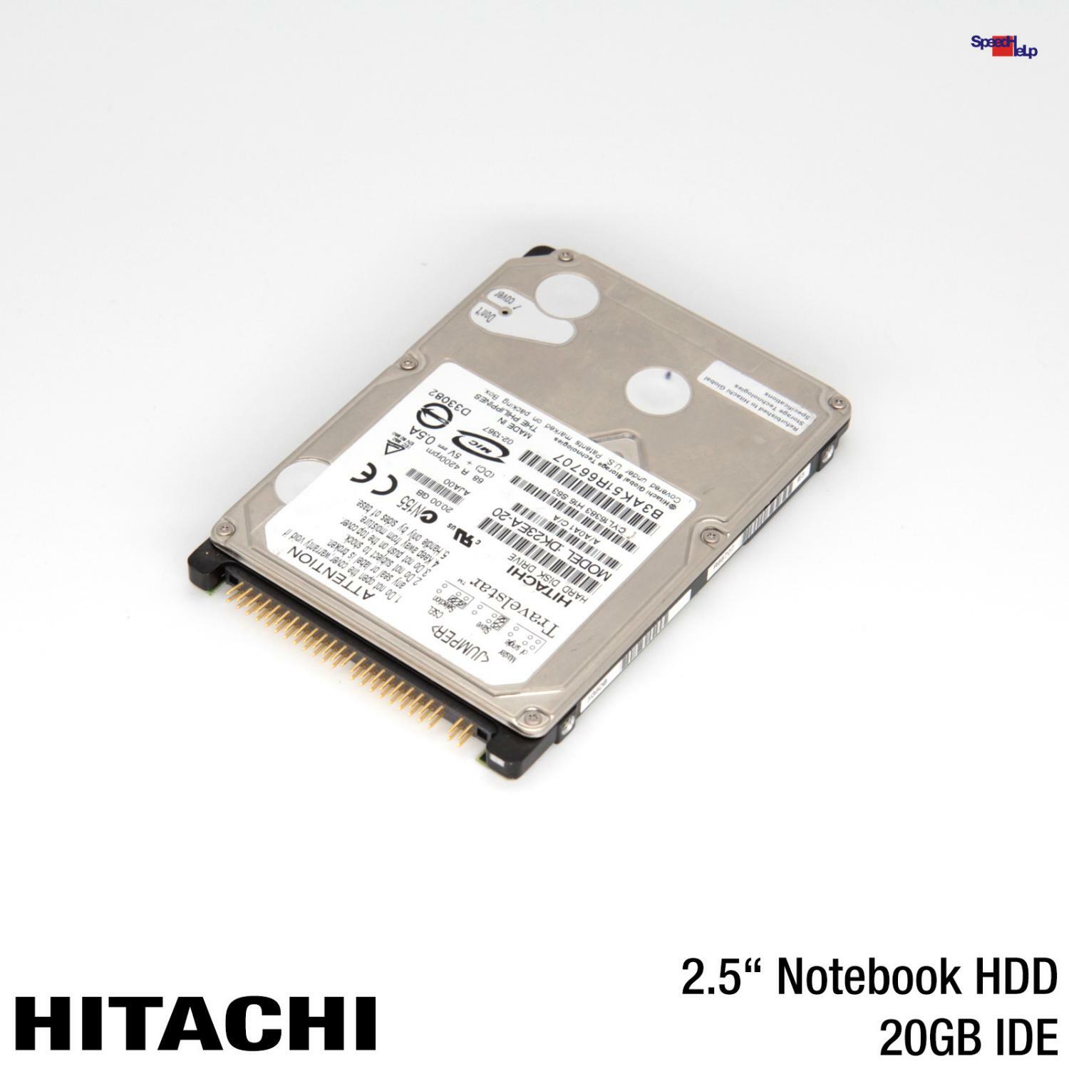 IBM HITACHI DK23EA-20 20GB 2.5" INCH NOTEBOOK LAPTOP HDD HARD DRIVE HARD DISK