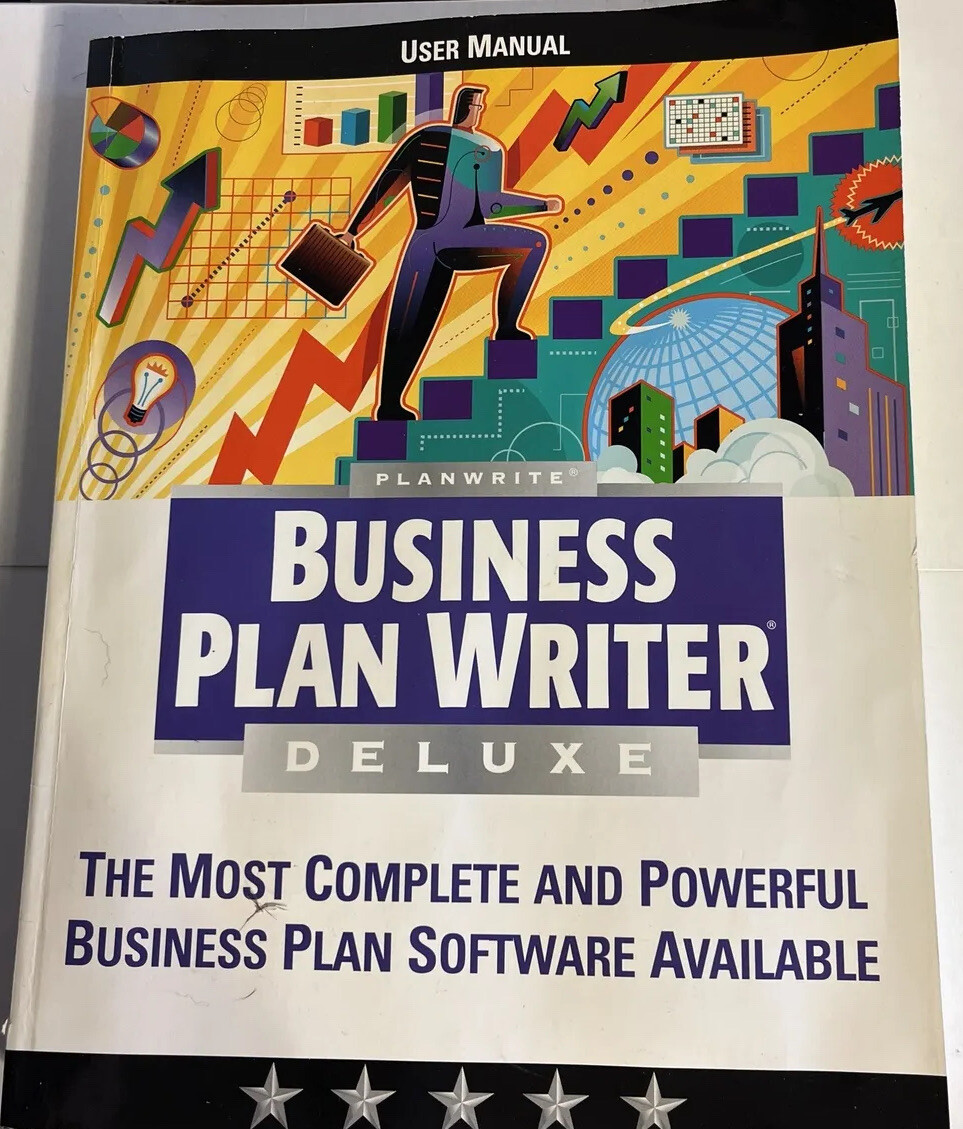 PLANWRITE BUSINESS PLAN WRITER DELUXE. 520 Pages PB & CD 2000. Book Is Clean. N