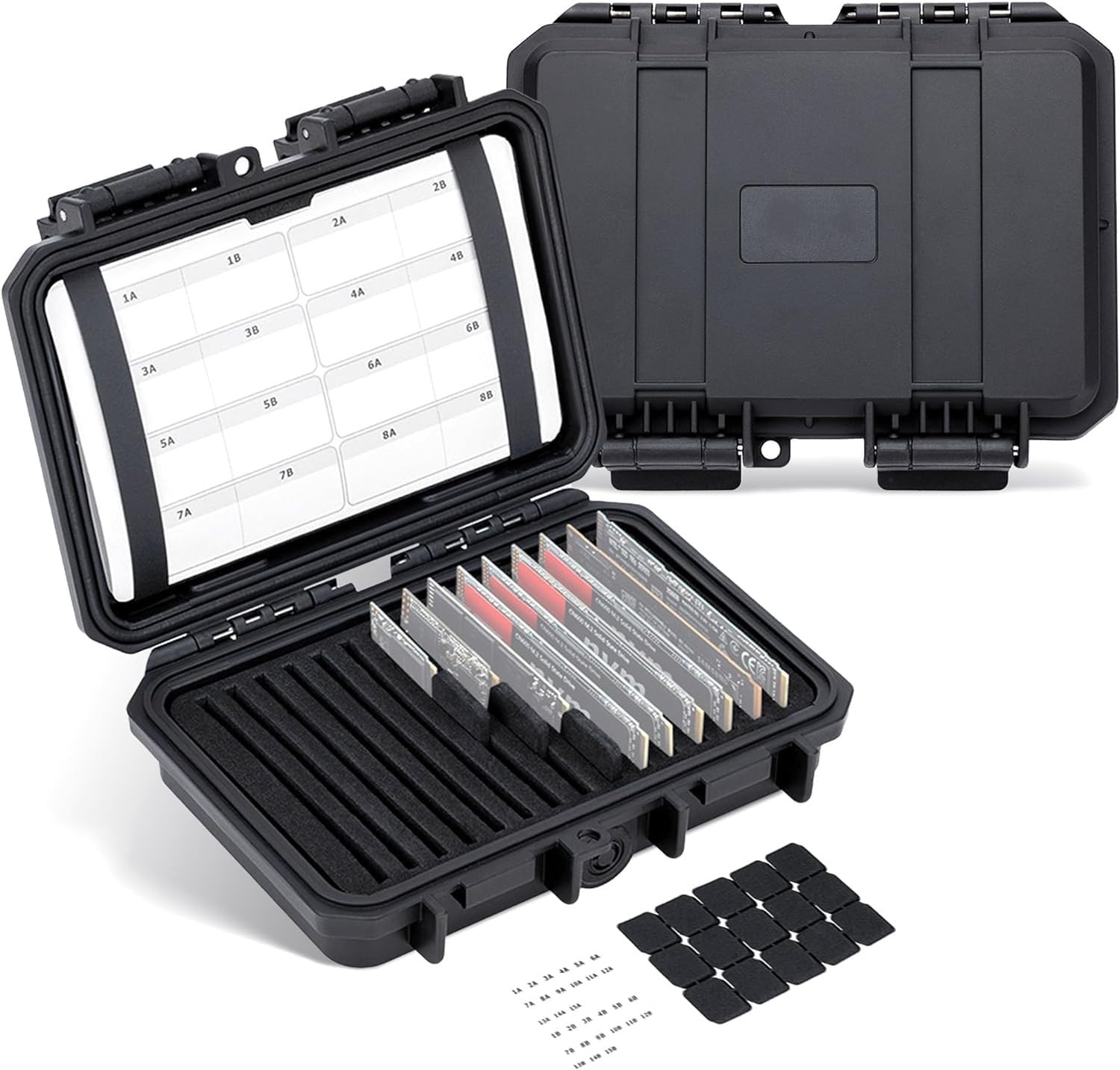 15 Slot M.2 NVMe SSD Card Case Hard Storage Box 2280 2260 2230 Holder