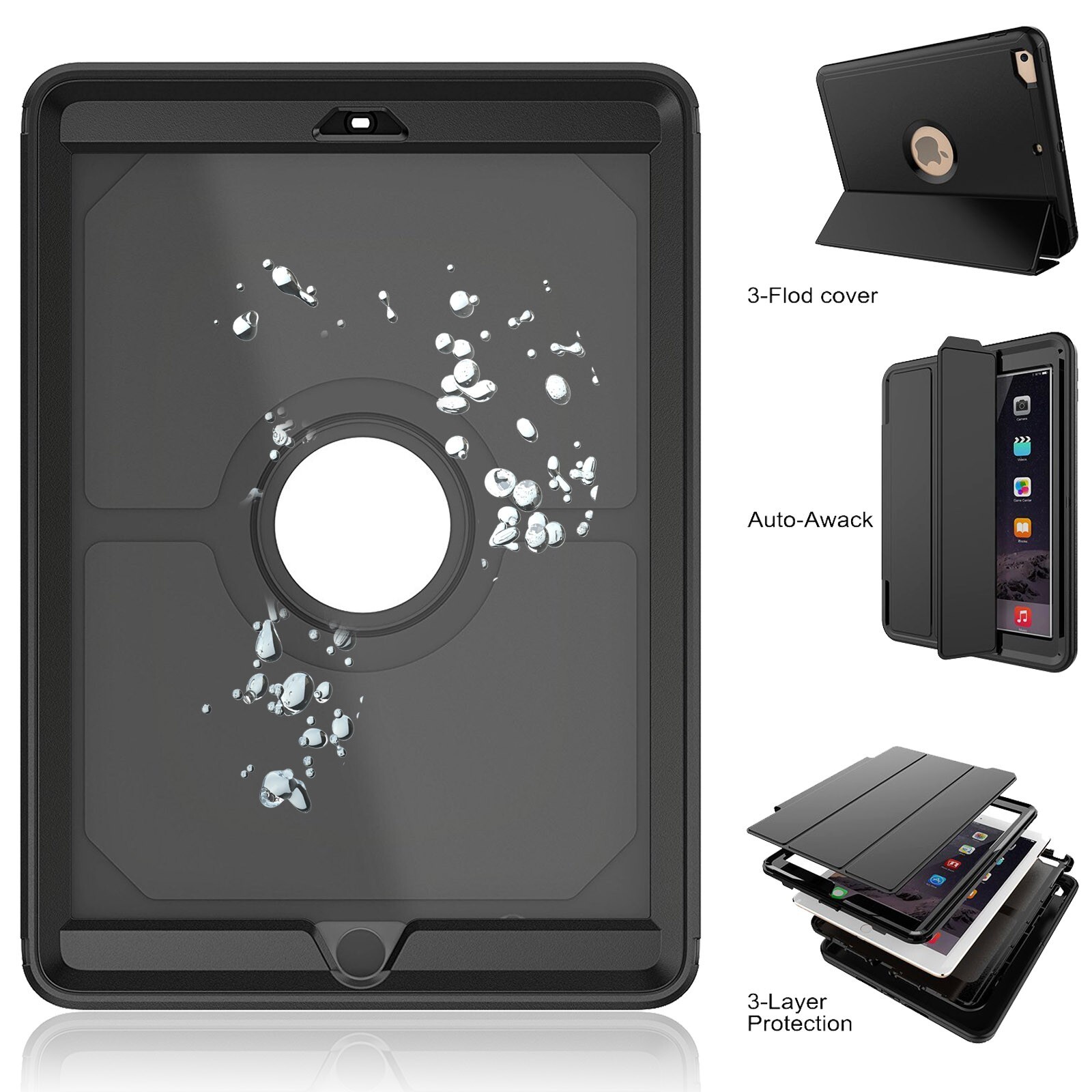 Luxurious Full Coverage Case for Apple iPad Pro 11-inch A1980/A2013/A1934/A1979