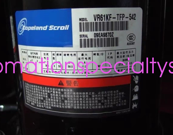 1PCS NEW VR61KF-TFP-542 Compressor shipping  Via DHL or Fedex