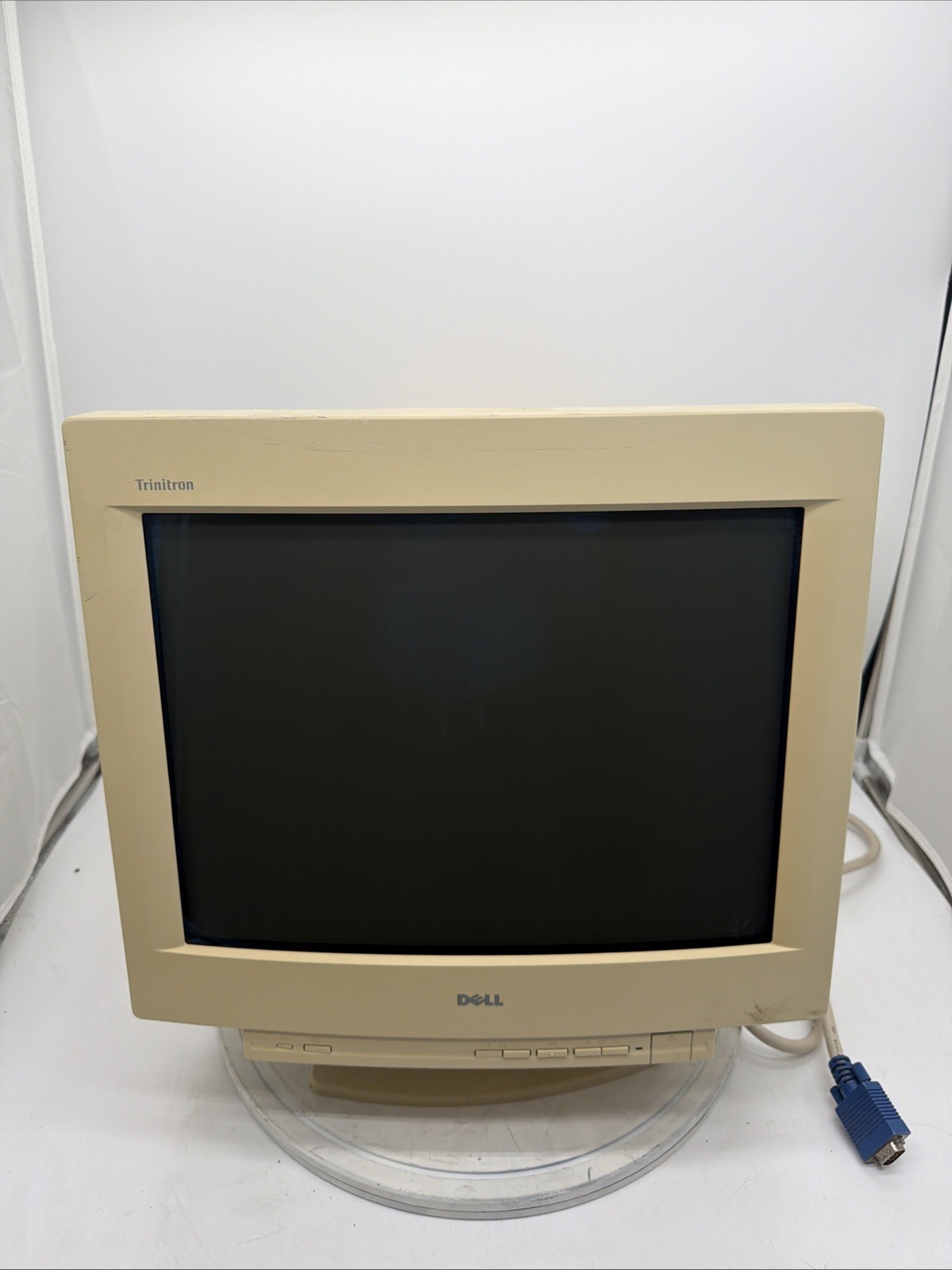 Used & Tested Dell Trinitron UltraScan 1000HS 16" CRT Computer Monitor Retro Gam
