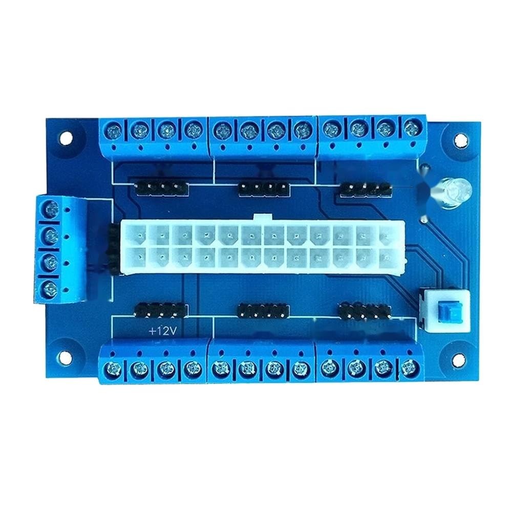 Brand-Design PC 24/20Pin ATX-DC Power Supply Breakout Board Module Adapter перех