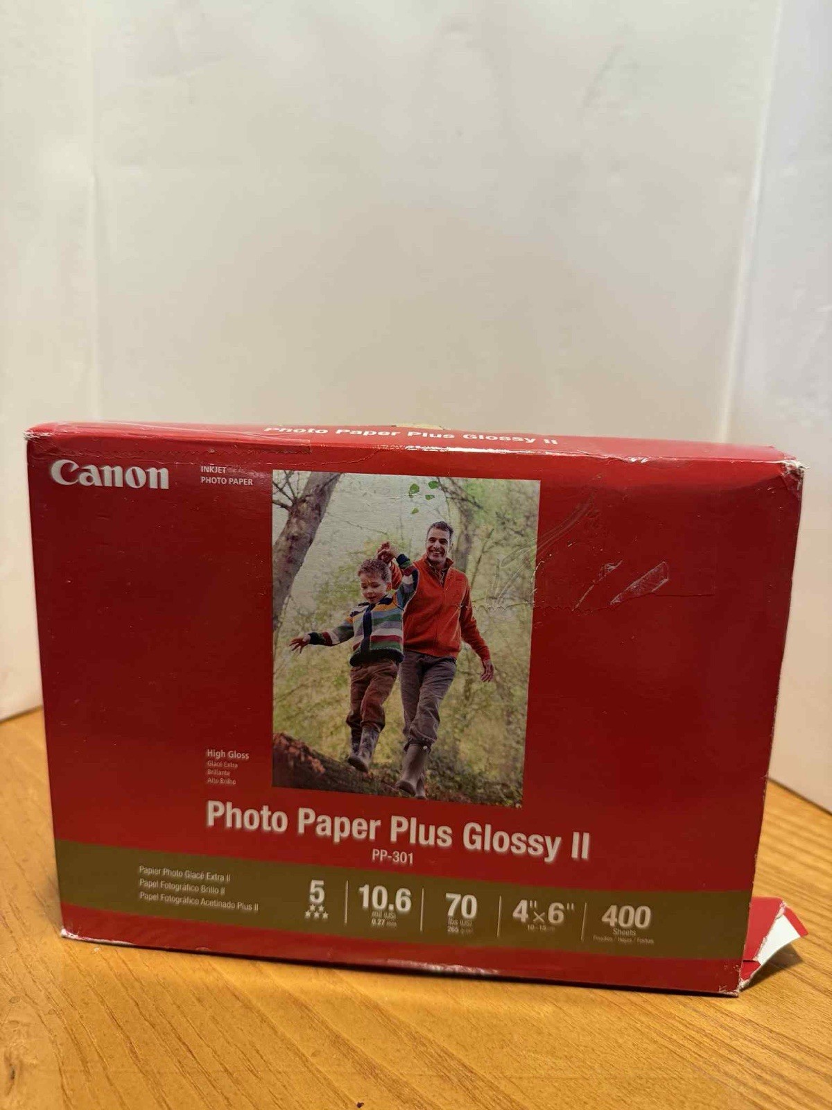 CanonInk Photo Paper Plus Glossy II 4" x 6" 400 Sheets (1432C007) PP-301