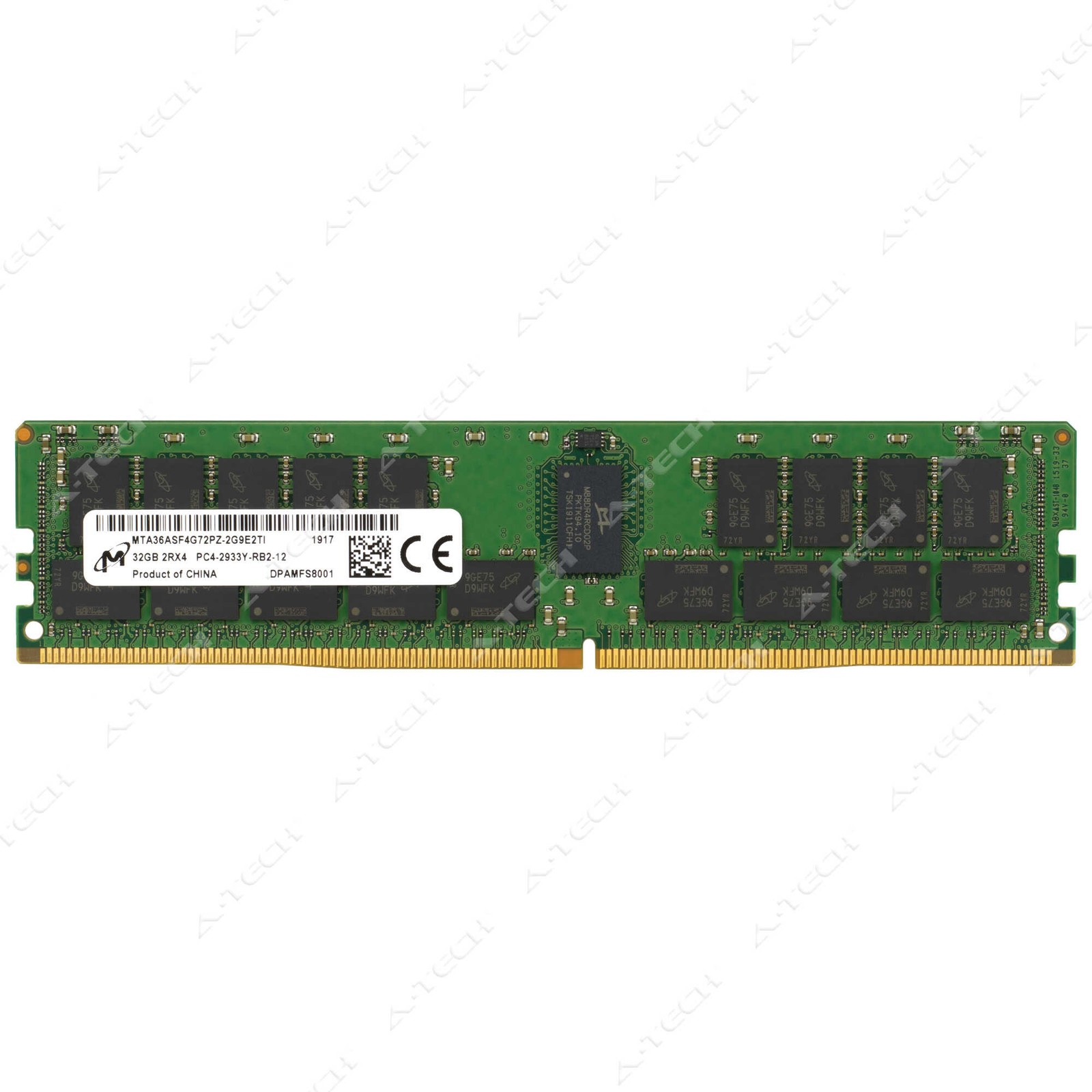 Micron 32GB DDR4-2933 PC4-23400 ECC RDIMM Server Memory RAM MTA36ASF4G72PZ-2G9E2
