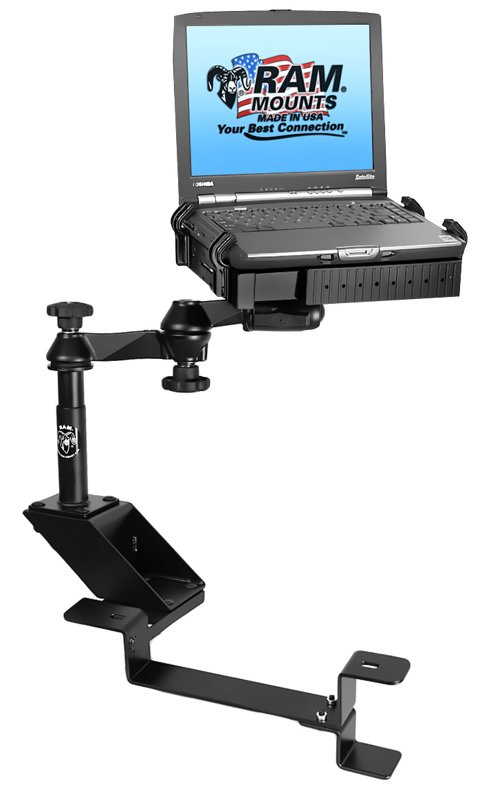 RAM No-Drill Custom Laptop Mount for 2000-2006 Chevy C/K2500, C/K 3500, Some GMC
