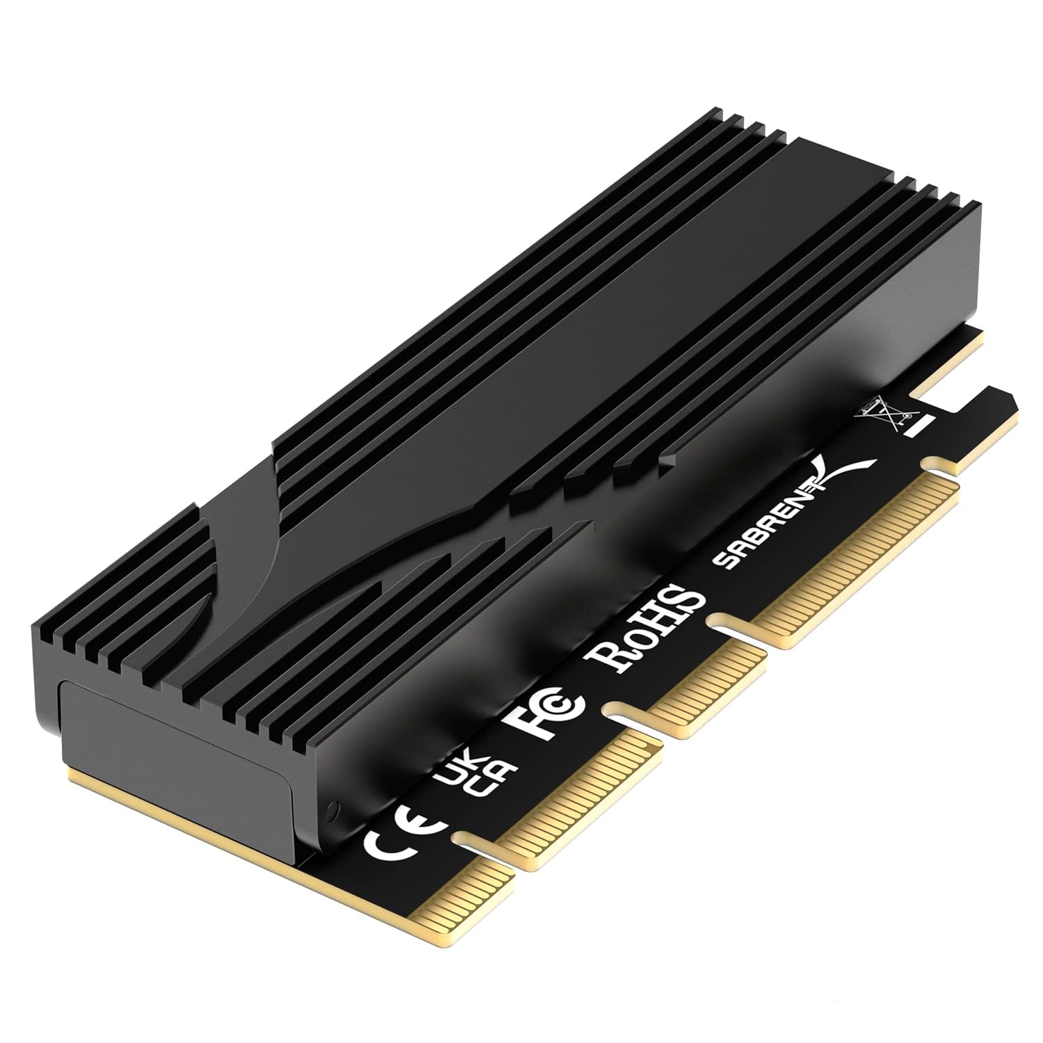 M2 to PCIe x16 Gen5 NVMe Heatsink Adapter Card Converter