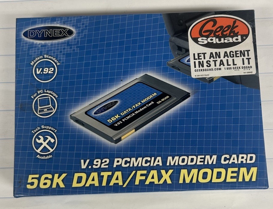 DXM200 56K Voice Fax Data PCMCIA V.92 Modem PC Card for Windows 98 NT 2000 ME XP