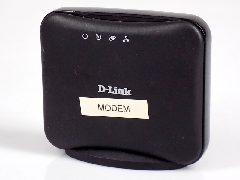 D-Link DSL-321B Z1 1.09 ADSL2+ Ethernet Modem Router, Black No Power Supply