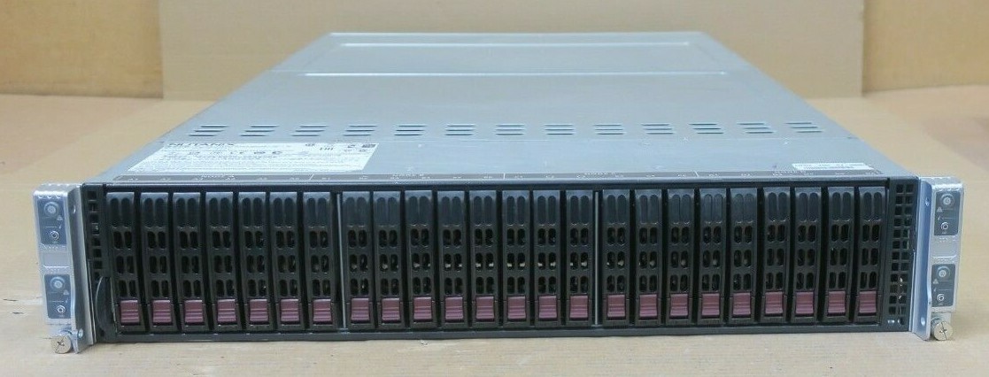 Supermicro SuperServer 2028TP-HC0R 24-Bay CTO 3-Node Server X10DRT-P 2x PSU