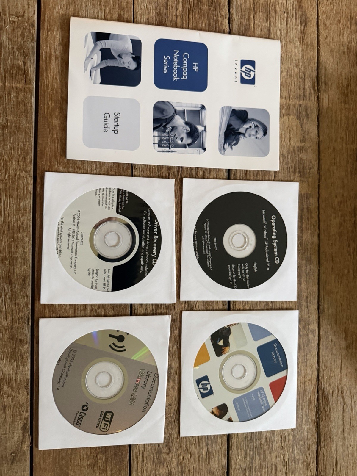 HP Compaq Notebook Discs - Windows XP SP1a and Others (Sealed)
