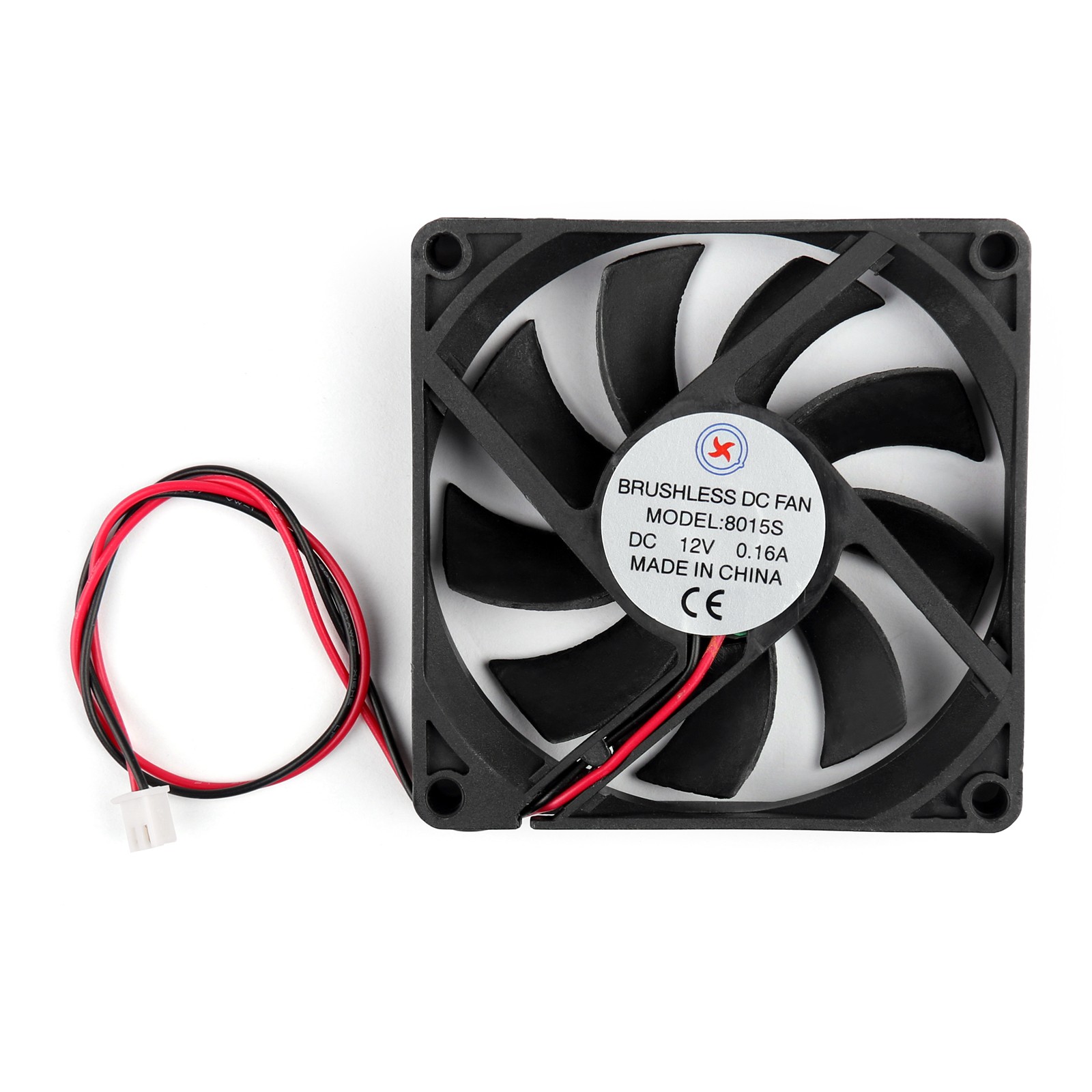 4Pcs DC Brushless Cooling PC Computer Fan 12V 8015s 80x80x15mm 0.16A 2 Pin Wire