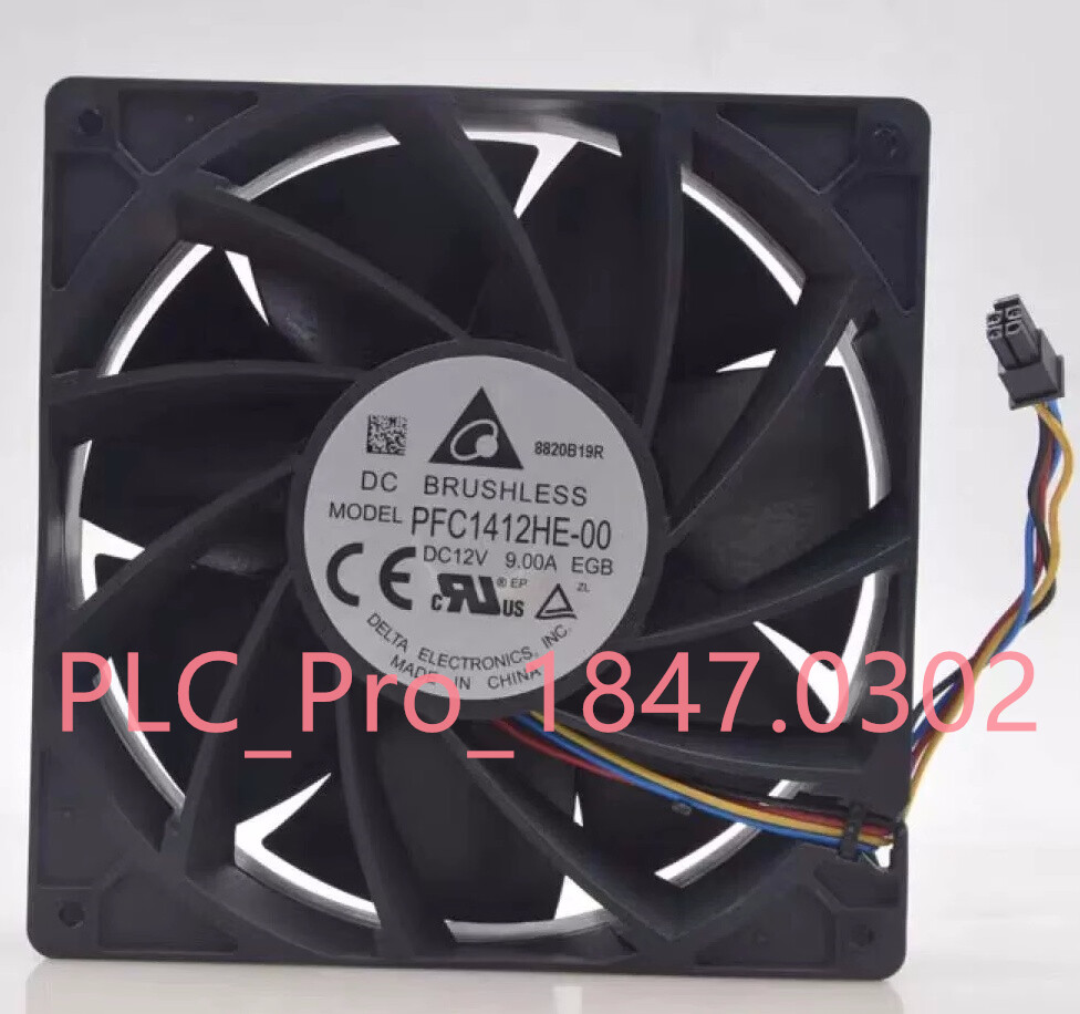 1PCS NEW Delta PFC1412HE-00 4Pin 12V 9.00A 140*140*38mm 14CM Cooling Fan