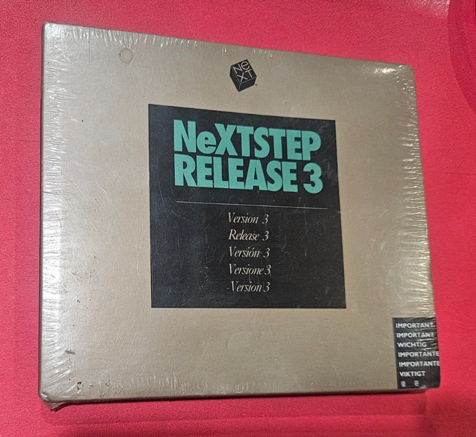Steve Job's Historic NeXTSTEP 3.0 Apple Computer Foundation Development MIP NOS