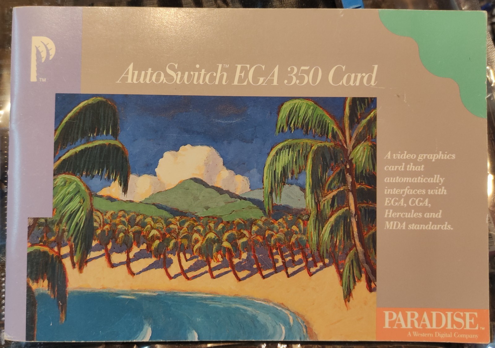Paradise AutoSwitch EGA 350 Card Manual