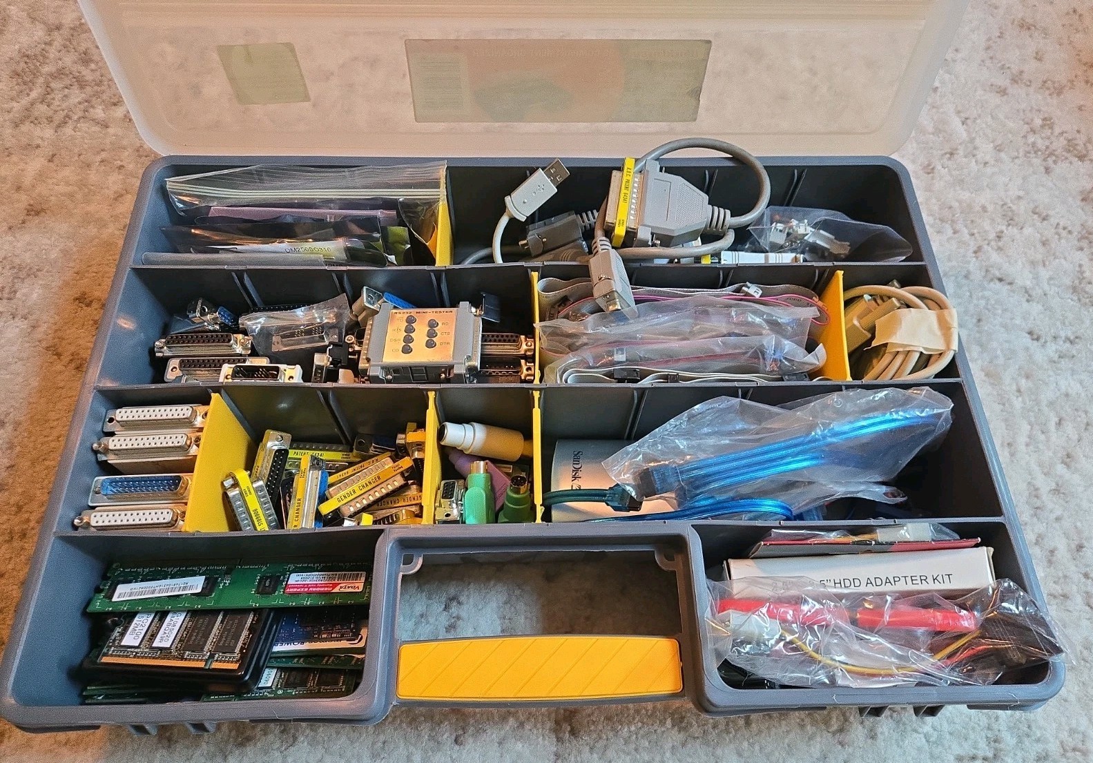 Scrap Gold Boards Box Lot Of Vintage Computer IBM Parts Wire Harness Connector 