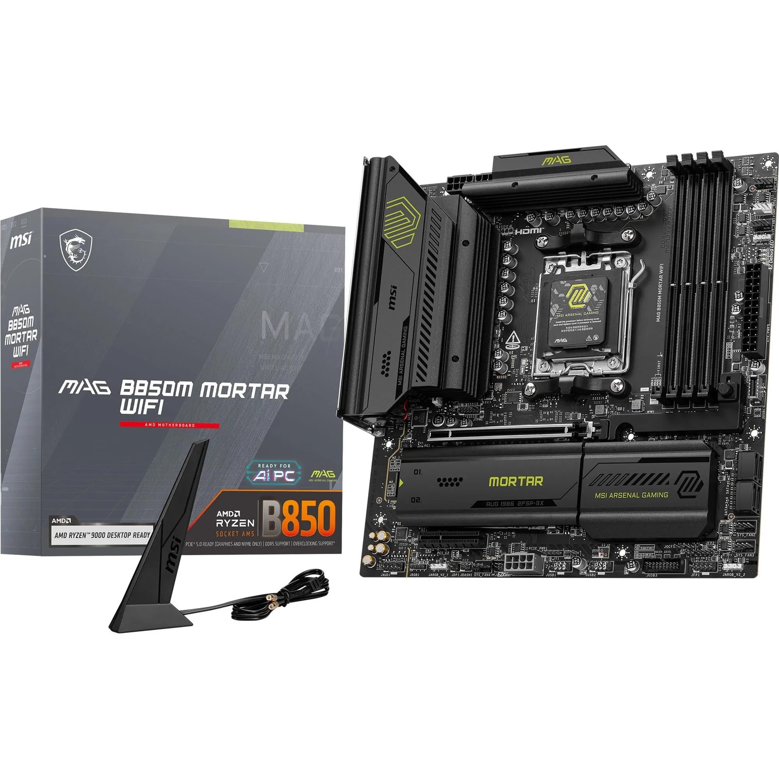 MSI MAG B850M MORTAR WIFI (Socket AM5/B850/DDR5/S-ATA Micro-ATX, original