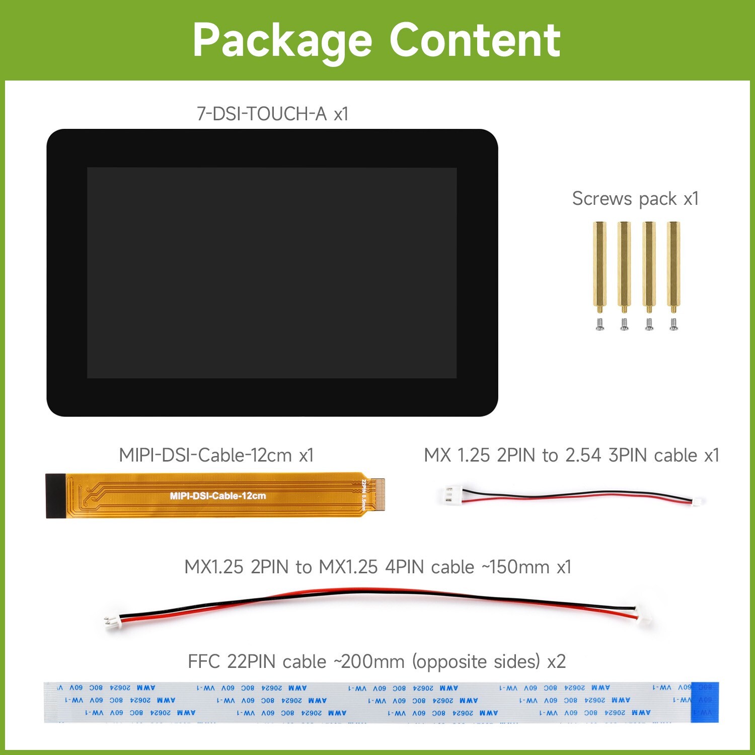 Waveshare 7inch DSI Capacitive Touch Display 720×1280 IPS Panel for Raspberry Pi