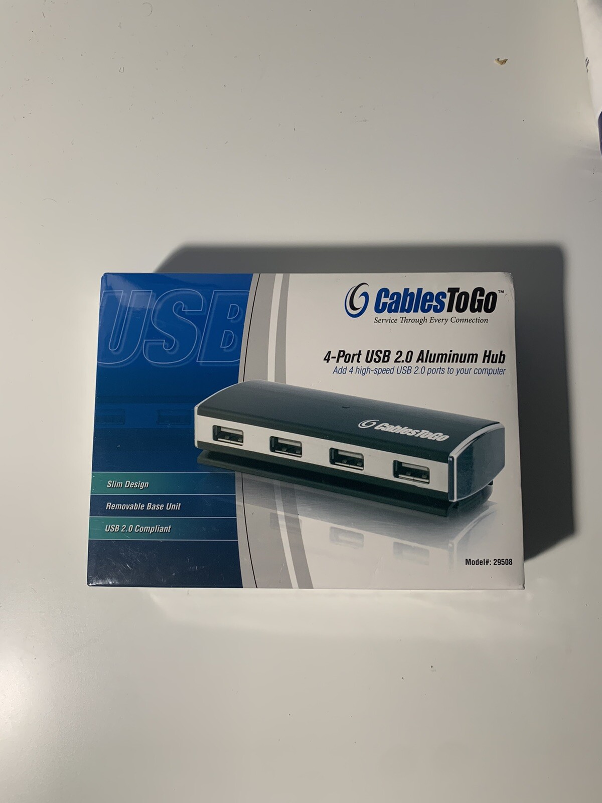 CablesToGo 4-Port USB 2.0 Aluminum Hub