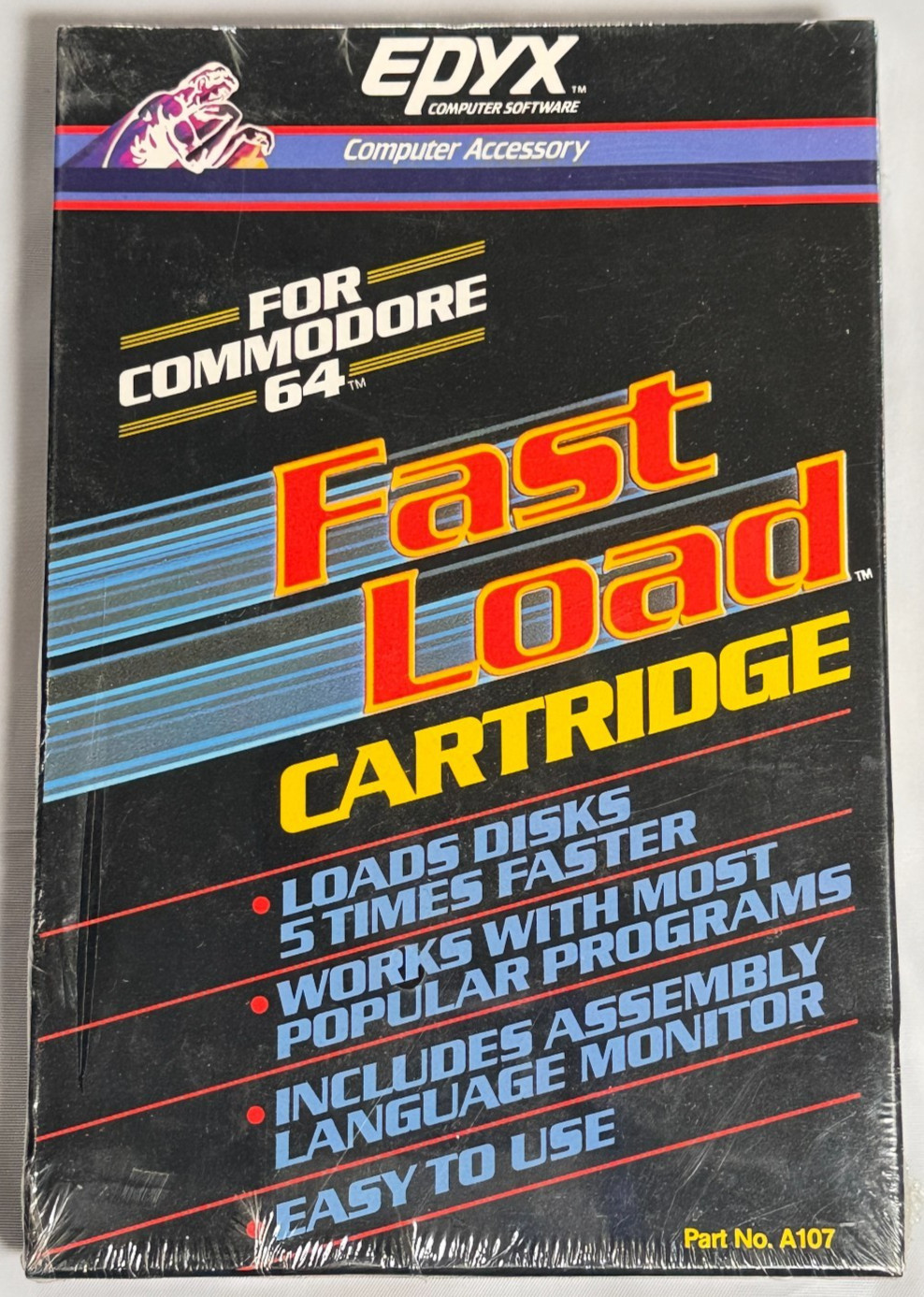 EPYX Fast Load Cartridge Commodore 64 C64 Disk Speed Loader Sealed New