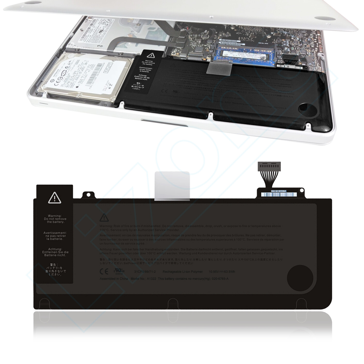 NEW A1322 Battery for Apple MacBook Pro 13 A1278 Mid 2009 2010 2011 2012 US