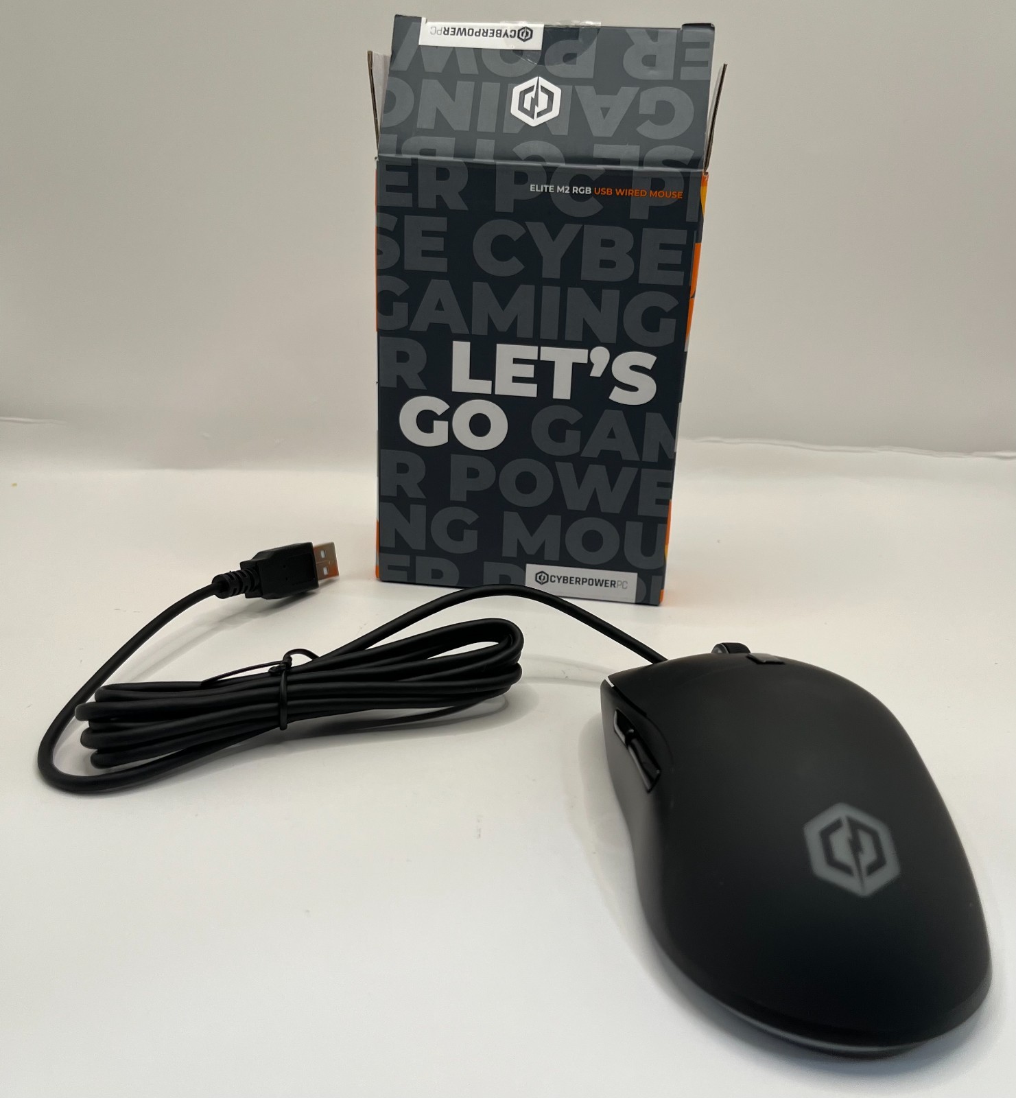 New Old Stock - Cyberpower Elite M2 RGB USB Wired Mouse Black for PC Gaming